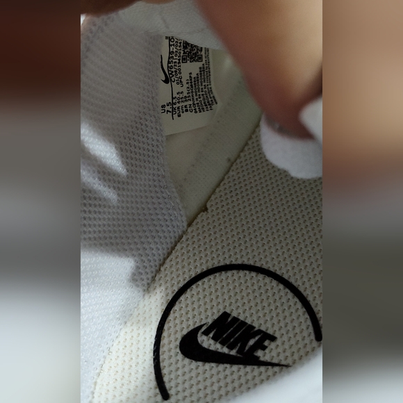 Nike Court Legacy Canvas CW6539-100 Wht/Blk Low Top Sneaker 7.5M - Picture 9 of 14